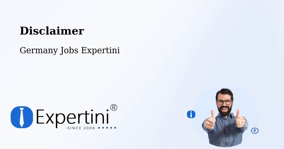 Disclaimer – Plochingen - Germany Jobs Expertini